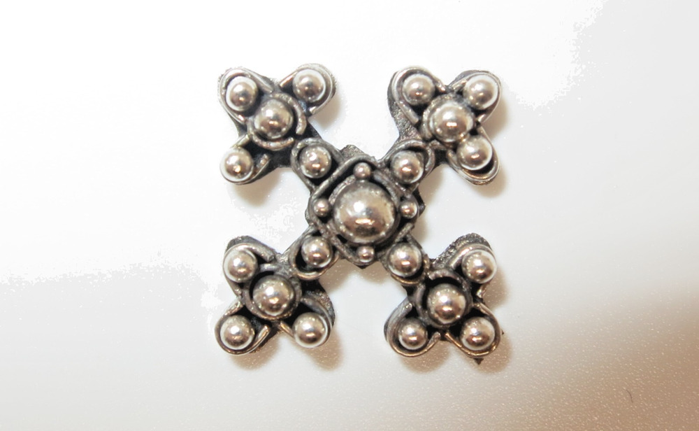 Vintage Sterling Silver Coptic Jerusalem Cross